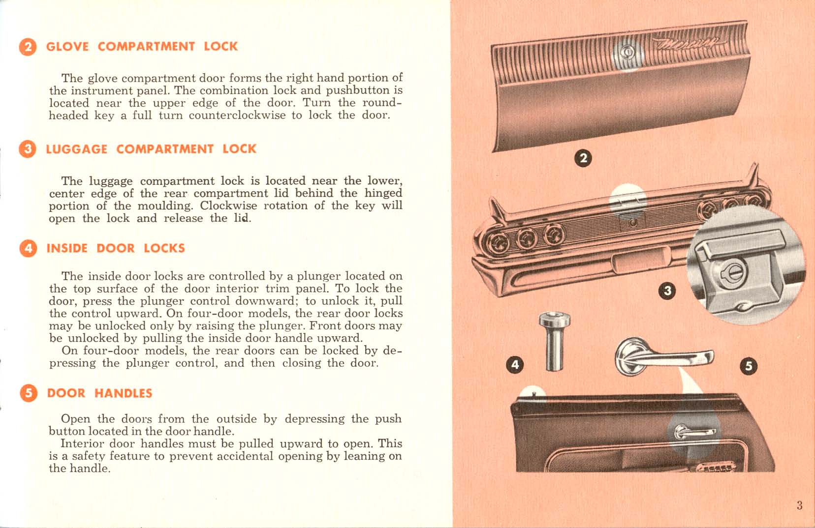 1961 Mercury Owners Manual Page 8